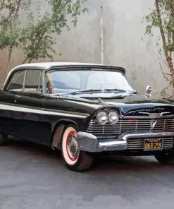 Black 58 Plymouth Diamond Painting