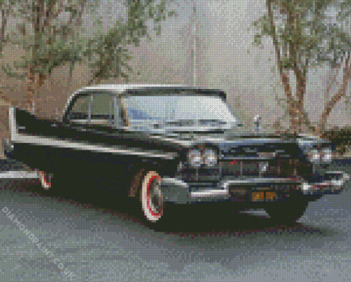 Black 58 Plymouth Diamond Painting