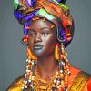 Black African Woman Diamond Painting