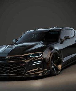 Black Camaro Car Diamond Painting