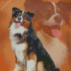 Black Tri Australian Shepherd Diamond Painting