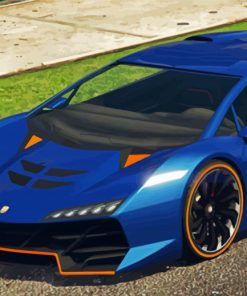 Blue Lamborghini Zentorno Diamond Painting