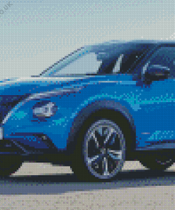 Blue Nissan Juke Diamond Painting