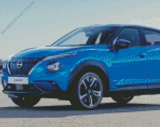 Blue Nissan Juke Diamond Painting