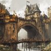 Bridge And Castle Diamond Painting