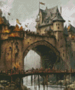 Bridge And Castle Diamond Painting