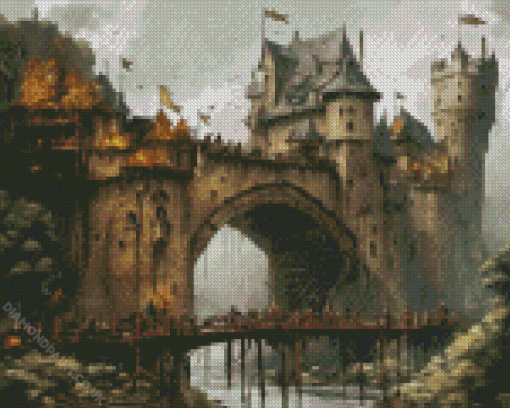 Bridge And Castle Diamond Painting