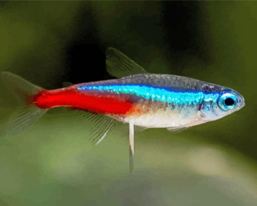 Cardinal Neon Tetra Diamond Painting