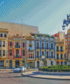 Castellon City Buildings Diamond Painting