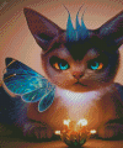 Cat Fairy Diamond Painting