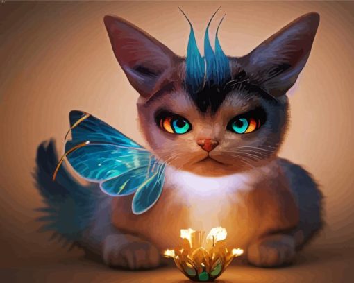 Cat Fairy Diamond Painting