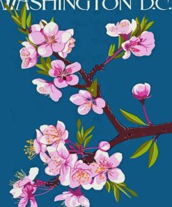 Cherry Blossoms Washington Diamond Painting