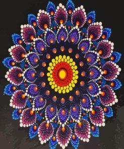 Colorful Dotting Mandala Diamond Painting