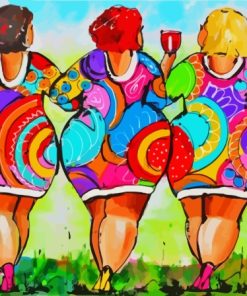 Colorful Fat Ladies Diamond Painting