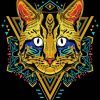 Cool Cat Mandala Diamond Painting