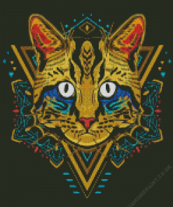 Cool Cat Mandala Diamond Painting