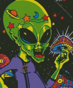 Cool Trippy Alien Diamond Painting