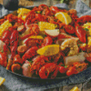 Delicious Cajun Food Diamond Painting