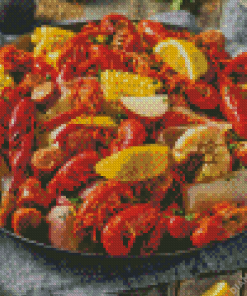 Delicious Cajun Food Diamond Painting