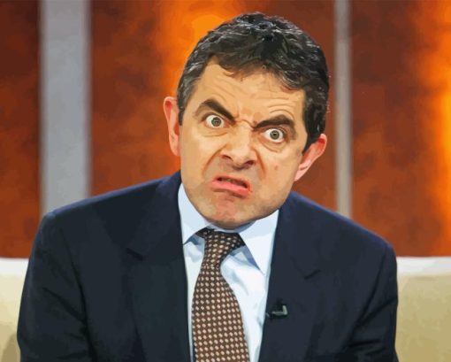 Funny Rowan Atkinson Diamond Painting