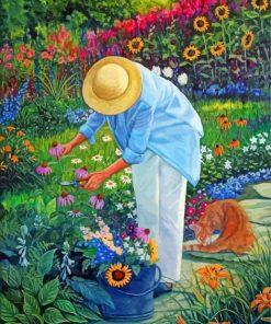 Gardener Woman Diamond Painting