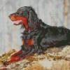 Gordon Setter Dog Diamond Painting