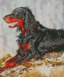 Gordon Setter Dog Diamond Painting