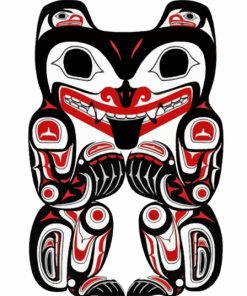 Grizzly Bear Haida Diamond Painting