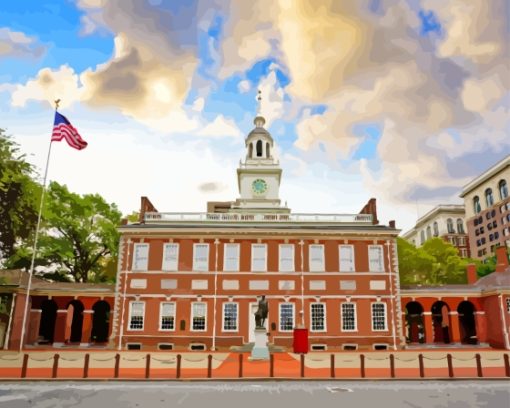 Independence Hall Diamond Painting