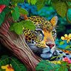 Jaguar And Forest Diamond Painting