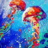 Jellyfish Art Diamond Painting