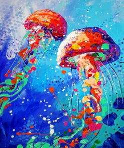 Jellyfish Art Diamond Painting