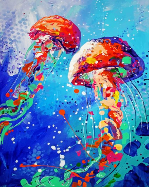 Jellyfish Art Diamond Painting