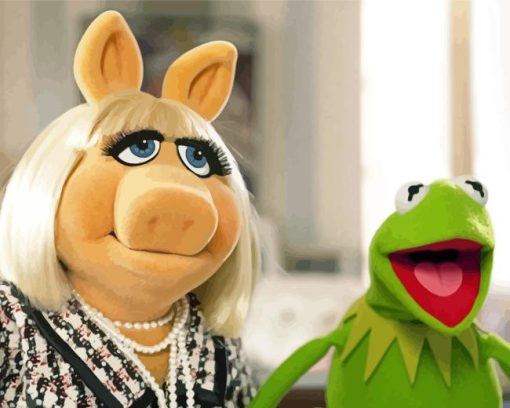 Kermit Frog And Miss Piggy Diamond Painting