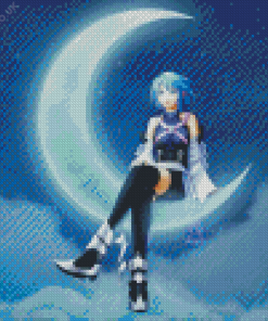 Kingdom Hearts Aqua Diamond Painting