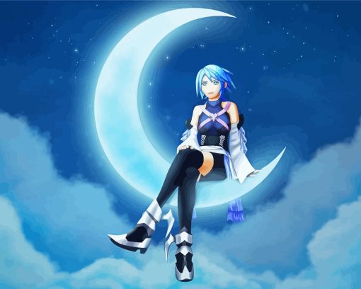 Kingdom Hearts Aqua Diamond Painting