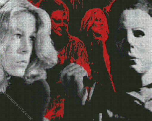 Laurie Strode And Michael Myers Diamond Painting