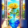 Lotus Flowers In Vase Diamond Painting