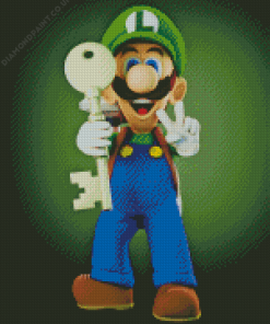 Luigis Mansion Diamond Painting