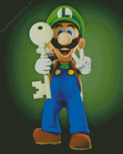 Luigis Mansion Diamond Painting