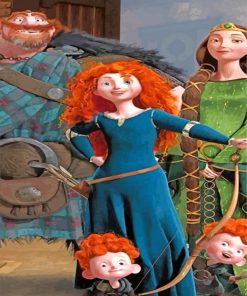 Merida And Her Family Diamond Painting