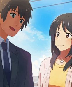 Mitsuha And Taki Diamond Painting