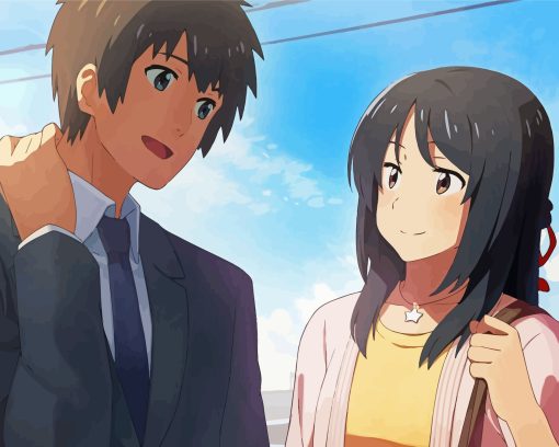 Mitsuha And Taki Diamond Painting