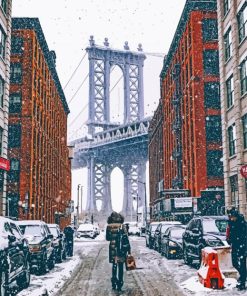 New York Winter City Diamond Painting