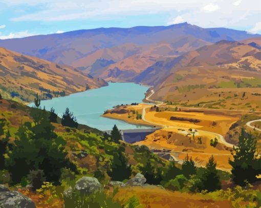 Otago Kawarau River Diamond Painting