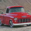 Red Classic Truck Diamond Painting