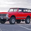 Red Chevy K5 Blazer Diamond Painting