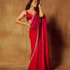 Red Saree Diamond Painting