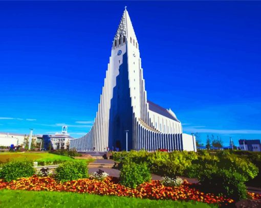 Reykjavik Hallgrimskirkja Diamond Painting