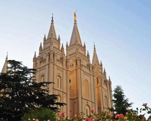 Salt Lake Temple Diamond Painting